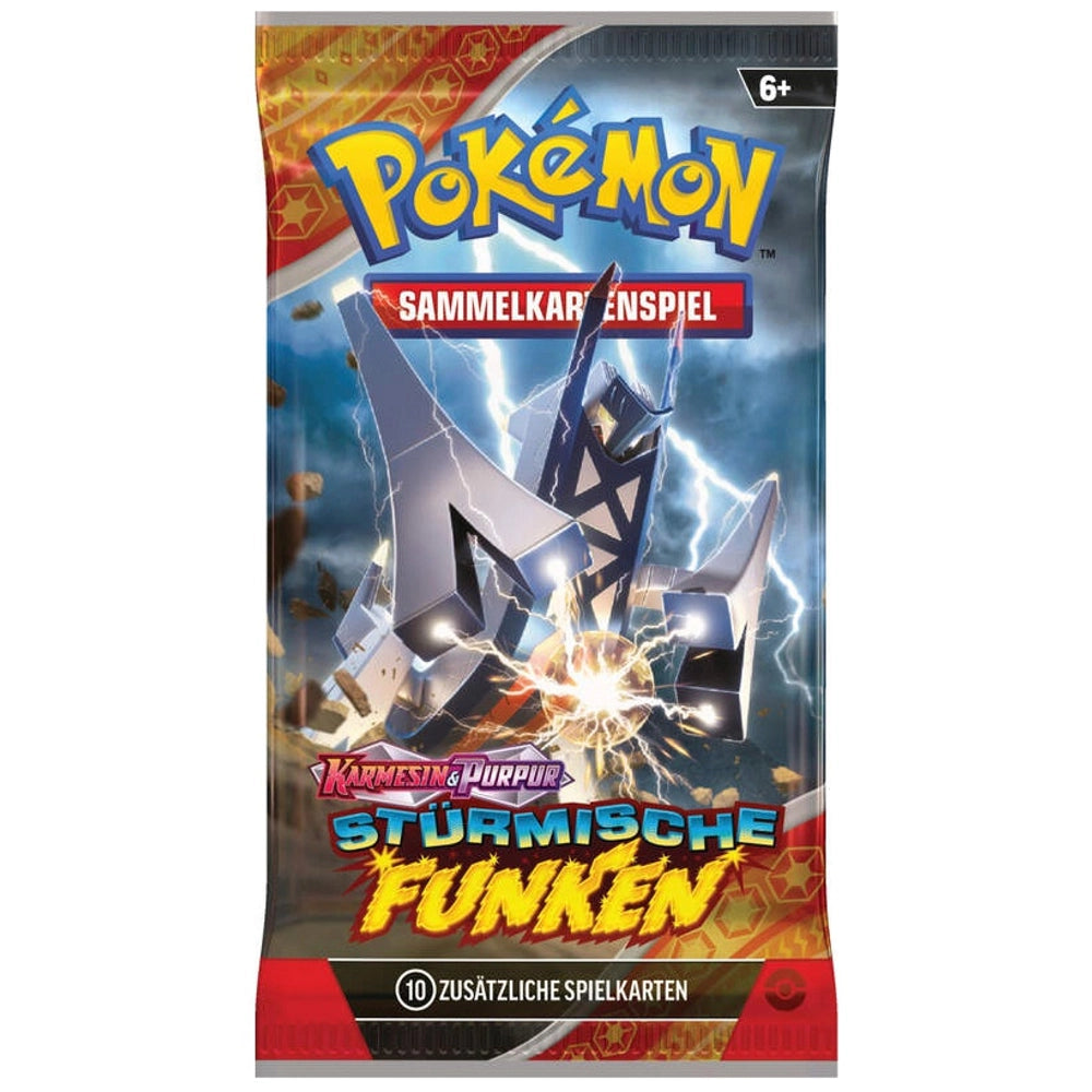 Pokémon Karmesin und Purpur Stürmische Funken Booster Pack Deutsch NerdMania
