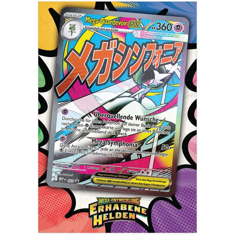 Pokémon Erhabene Helden Mega Guardevoir Premium Poster Collection Sammelkarten NerdMania