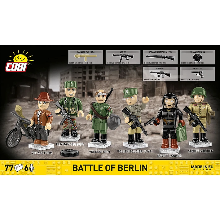 Cobi 2064 Battle of Berlin Minifiguren WWII Klemmbausteine NerdMania