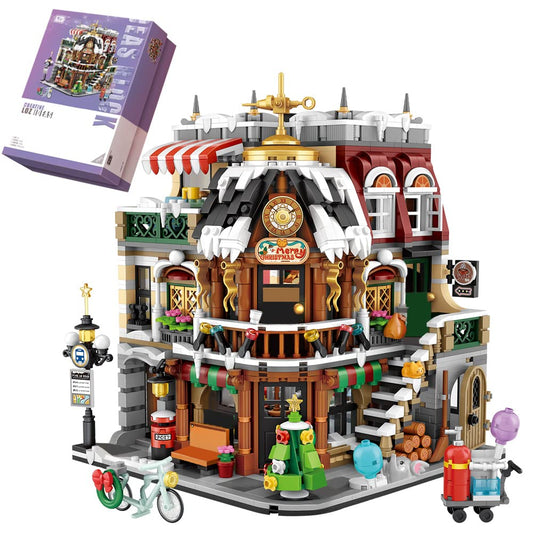 LOZ 1054 Architecture Series Christmas Coffee Shop Weihnachtscafé Ideas limitiert Bricks Bausatz Bausteine