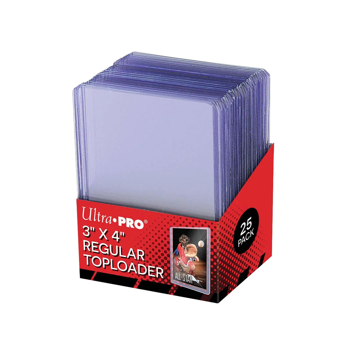 Ultra PRO 3" x 4" Clear Regular Toploader 25ct Sammelkarten Zubehör NerdMania