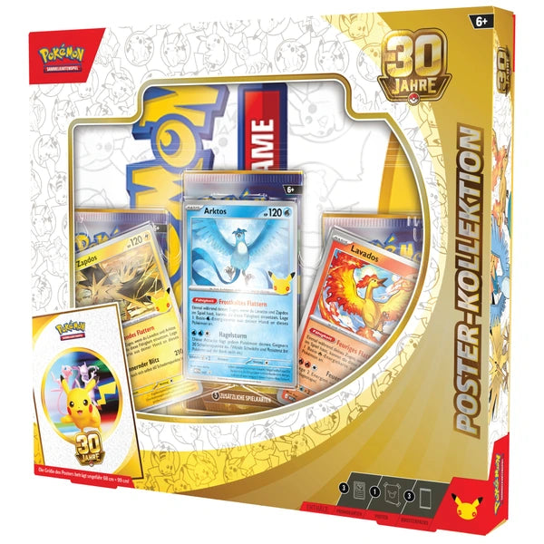 Pokémon 30 Jahre Poster Kollektion Deutsch Sammelkarten NerdMania