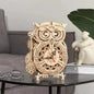 Robotime ROKR DIY 3D Holzpuzzle Owl Eule Clock Uhr Modell Bausätze Montage - NerdMania