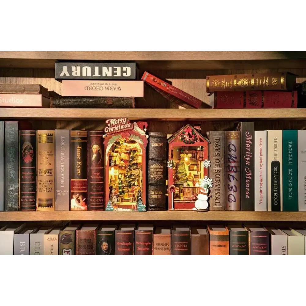 Rolife Book Nook Christmas Street TGC06 Robotime Bausatz Holz Weihnachten - NerdMania