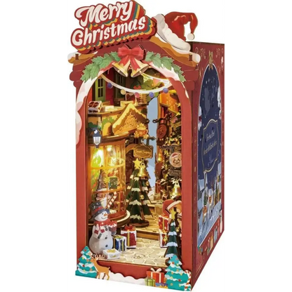 Rolife Book Nook Christmas Street TGC06 Robotime Bausatz Holz Weihnachten - NerdMania