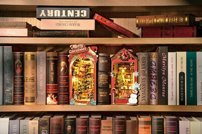 Rolife Book Nook Christmas Street TGC06 Robotime Bausatz Holz Weihnachten - NerdMania