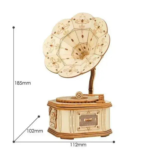 Rolife Grammophon Modell Bausatz 3D-Holzpuzzle TG408 - NerdMania