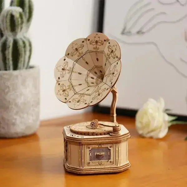 Rolife Grammophon Modell Bausatz 3D-Holzpuzzle TG408 - NerdMania