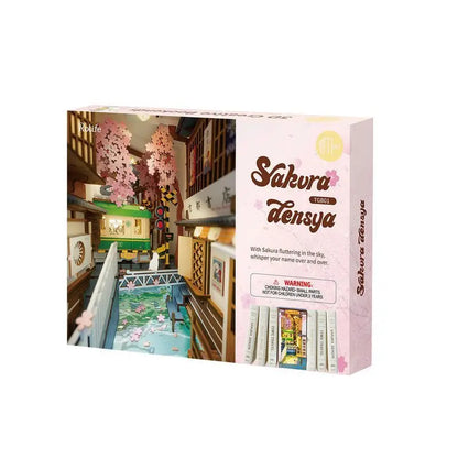 Rolife Sakura Densya DIY Book Nook Regaleinsatz-Set TGB01 Holzbausatz - NerdMania