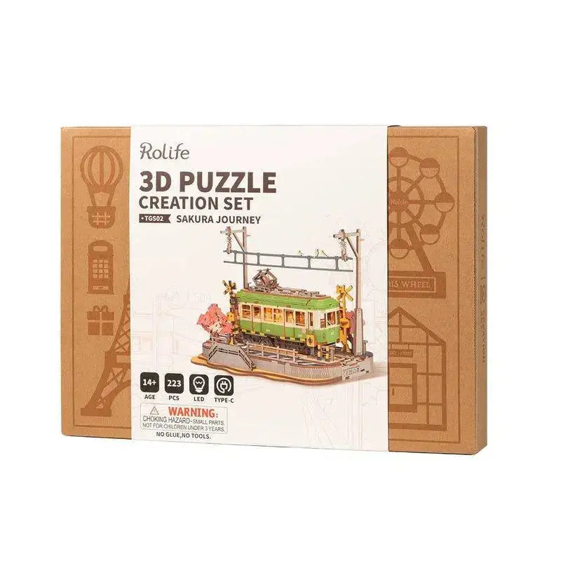 Rolife Sakura Reise 3D Holzpuzzle TGS02 3D Puzzle Bausatz - NerdMania