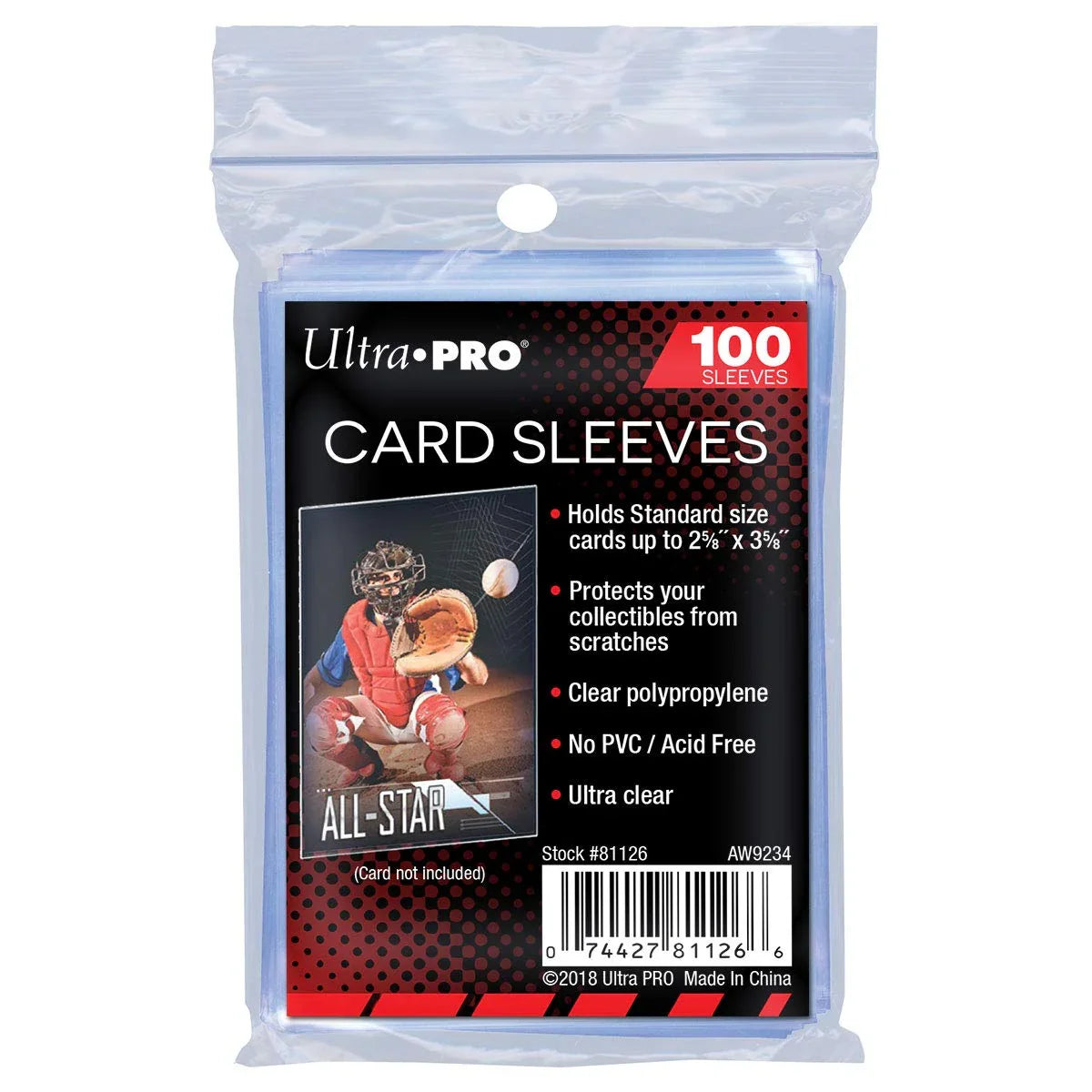 Ultra Pro - Schutzhüllen Soft-Hüllen 100 - Clear Sleeves - NerdMania